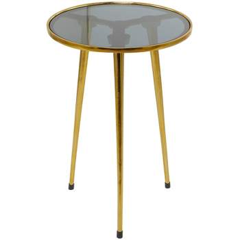 Contemporary Aluminum With Tripod Legs Accent Table Gold - Olivia & May
