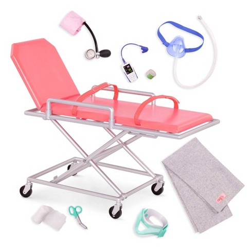 Our Generation Medical Set With Stretcher For 18 Dolls - Og Medi