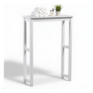 Alaterre Furniture Dorset Over The Toilet Etagere White: Bathroom Storage, Hardwood Frame, 75lb Capacity - 1 of 4
