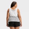 Women's Embellished Crochet Tank Top - A New Day™ - 2 of 4
