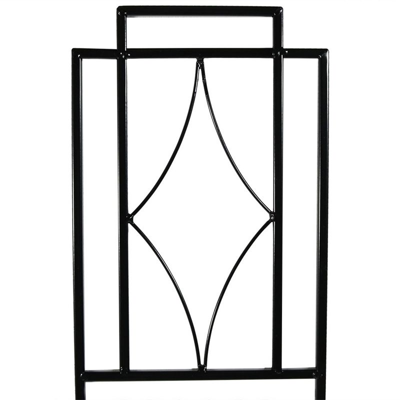 Sunnydaze Contemporary Metal Wire Garden Trellis for Climbing Plants and Flowers - 30" H - Black - 2-Pack, 4 of 7