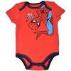 Marvel Avengers Spider-Man Iron Man Hulk Captain America Baby 5 Pack Bodysuits Newborn to Infant - 3 of 4