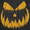 Mens Weeping Wendell Pumpkin T Shirt Funny Halloween Jack O Lantern Horrifying Smile Tee For Guys - Crazy Dog Men's T Shirt - 2 of 4