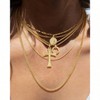 Coin Cross Necklace, Chunky Choker for Women Fashionable and Exquisite, Suitable for Daily Wear - 2 of 4