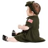 HalloweenCostumes.com Infant Girl's Flight Suit Halloween Costume Dress | Top Gun Inspired Pilot Outfit for Imaginative Play - 3 of 4