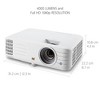 ViewSonic PG706HD 4000 Lumens Full HD 1080p Projector with RJ45 LAN Control Vertical Keystoning and Optical Zoom for Home and Office - 4 of 4