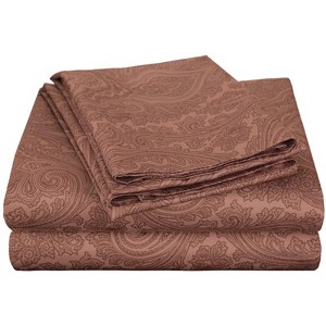 Italian Paisley Cotton Blend 600 Thread Count Deep Pocket Sheet Set by Blue Nile Mills - 1 of 1