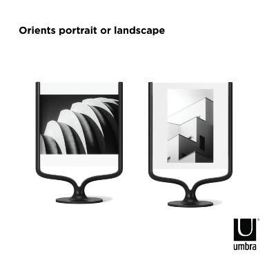 Classic Black Aluminum Floating 5x7 Tabletop Frame