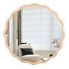 FURNIinspire Decorative Wall Mirrors Versatile Mirror For Bathroom Bedroom Entryway, Stylish Solid Wood Wavy Mirror, Natural Wood Color, 31"*31" - 4 of 4