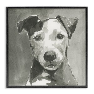 Stupell Industries Muted Dog with Quiet Expression, 12" x 12" - 1 of 4