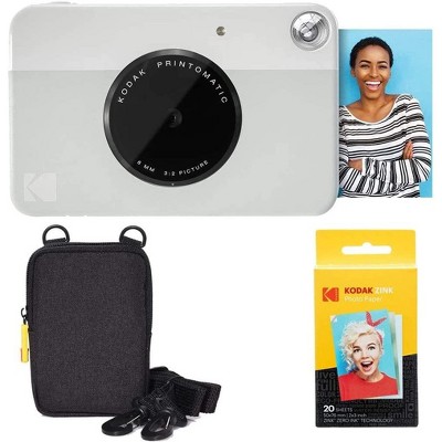 Kodak Printomatic Digital Instant Print Camera - Full Color Prints On Zink  2x3 Sticky-backed Photo Paper Print Memories Instantly : Target