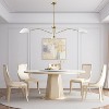 BAOURE Mid Century Modern Chandelier 3 Light, 65.5" Gold Chandelier Pendant Light Fixture with Glass Shade for Dining Room Living Room - 2 of 4