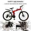 Topteng 27 Speed 26 inches Folding Bike Mountain Bicycle with Cup Holder - 3 of 4
