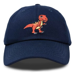 Dalix T-Rex Embroidered Cotton Dad Hat Adjustable Baseball Cap Mens - 1 of 4