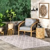 Nuloom Maribel Geometric Machine Washable Pet Friendly Indoor/Outdoor Area Rug - 2 of 4