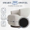 CAVINAS Polyester Accent Chair with Curved Backrest,Modern Oversized Upholstered Living Room Chairs,Reading Chairs for Living Room - 2 of 4