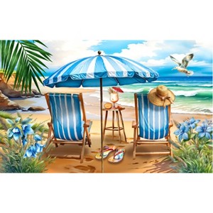 Briarwood Lane Summer Doormat 30x18 Indoor Outdoor Beach Chairs For Summer Doormat - 1 of 4