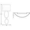 Progress Lighting, Summer Linen, 1-Light Wall Sconce, Black, Fabric, LED, Damp Rated, Ideal for Corridor and Hotel Lighting - 2 of 2