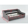 Racxily Daybed Corner Bed Sofa Bed with Drawers, Velvet Upholstered Daybed w/ Storage, Wood Slat Support, - 3 of 4