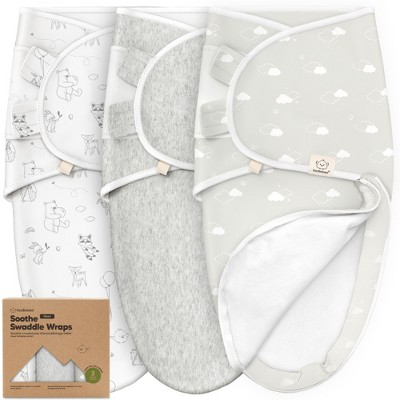 Image of KeaBabies 3pk Organic Swaddle Sleep Sacks Baby, Newborn Swaddles Wrap 0-3 Months, Soft Premies Wearable Swaddle Blanket(Aspire, Large)