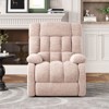 CAVINAS Upholstered PU Sofa Chair with Side Pocket,Ergonomic Adjustable Single Sofa Chairs with Footrest,Recliner Couch for Living Room - 4 of 4
