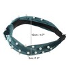 Unique Bargains Women's Bling Twisted Faux Pearl Velvet Headband Hairband Accessories 1.2 Inch Wide 1 Pc - 4 of 4