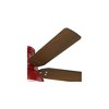 Hunter 52" Mill Valley Lighted Ceiling Fan Barn Red Finish - Industrial Rustic Design with LED Light Kit Included - 2 of 4