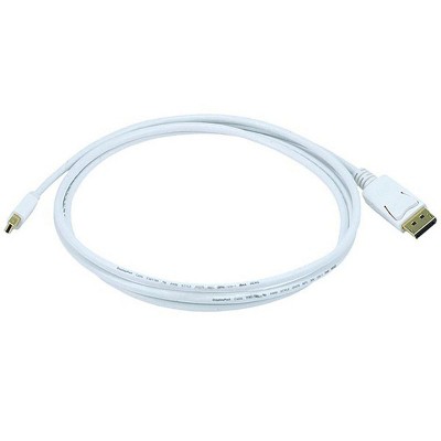 Monoprice Video Cable - 6 Feet - White | Gold Plated 32AWG Mini DisplayPort to DisplayPort Cable