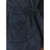 cheibear Women's Winter Fuzzy Belted Hooded Flannel Plush Bath Robe with Pockets - 4 of 4