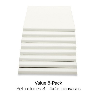 KINGART Stretched Canvas 4x4 8 pc