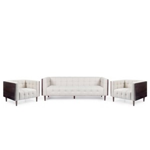 Mclarnan Contemporary Tufted 5 Seater Living Room Set - Christopher Knight Home - 1 of 4