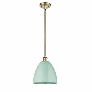 Plymouth Dome - 1 Light Stem Hung Pendant In Industrial Style-10.88 Inches Tall and 9 Inches Wide - 1 of 1