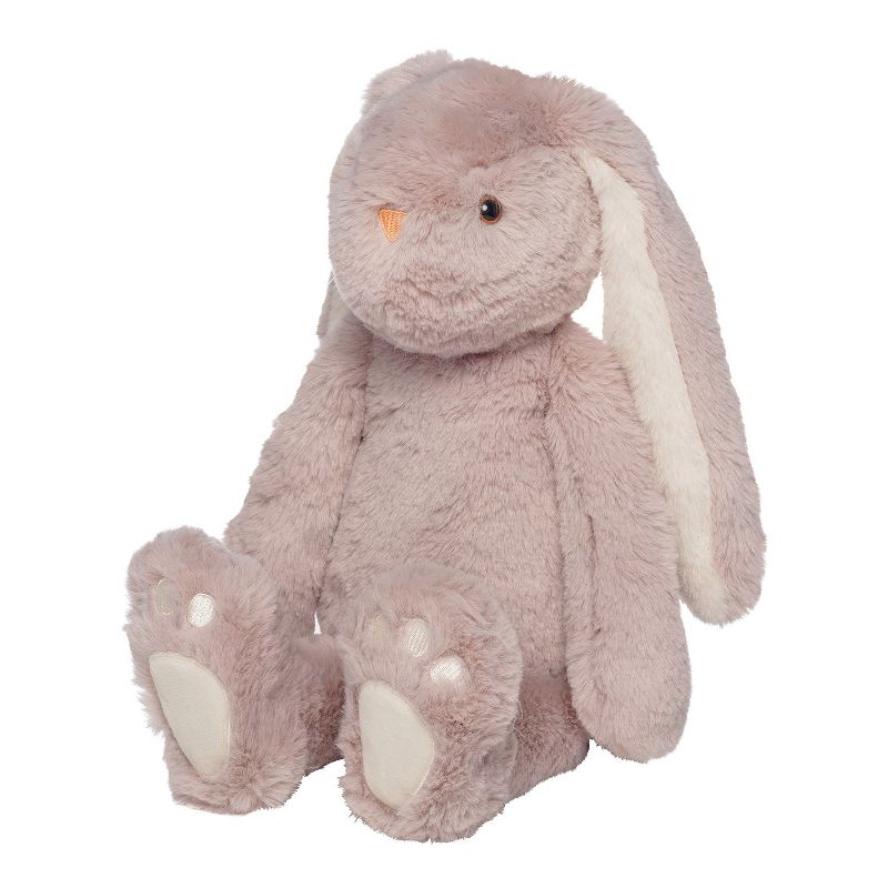 Manhattan Toy Ivy the Mauve & Light Beige Snuggle Bunnies 12" Stuffed Animal with Embroidered Accents, 4 of 8