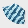 Baby Boys' Striped Bicolor Blue Bucket Hat - Cat & Jack™ Blue - 2 of 3