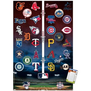Trends International MLB League - Logos 24 Unframed Wall Poster Prints - 1 of 4