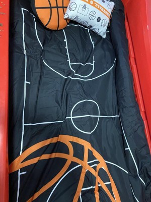  Castle Fairy Kids Basketball Court Print Comforter Set Twin  Size,Ball Sports Games Themed Bedding Comforters Bedroom Decor,Orange  Basketball and Hoop Microfiber Quilt/Duvet Set for Kids Teens,3pcs : Home &  Kitchen