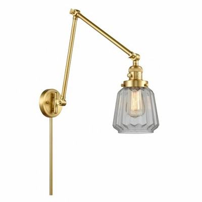 Chatham - 1 Light Double Extension Swing Arm Wall Sconce In Art Deco Style-30 Inches Tall and 8 Inches Wide