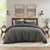 Sapphtopaz 3 Pcs Twill Washed Comforter Set Cozy Cotton Bedding Set, All-Season Quilt Set Duvet Set, Machine Washable - 4 of 4