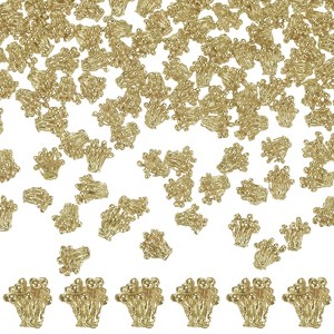 Unique Bargains Metal Alloy Flower Blossom Connectors Bead Caps Jewelry Necklace 100 Pcs - 1 of 4