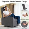 Recliner Chair for Living Room,Nursery Glider with High Back Massage Swivel - 3 of 4