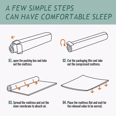 Full 10'' White Gel Memory Foam Mattress with Removable Cover