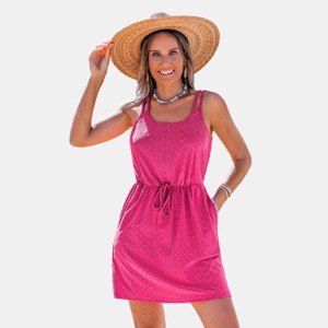 Women's Eyelet Embroidered Sleeveless Beach Cover-Up Dress - Cupshe - 1 of 4
