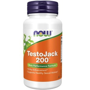 TestoJack 200 Extra Strength by Now Foods  -  60 VegCap - 1 of 2