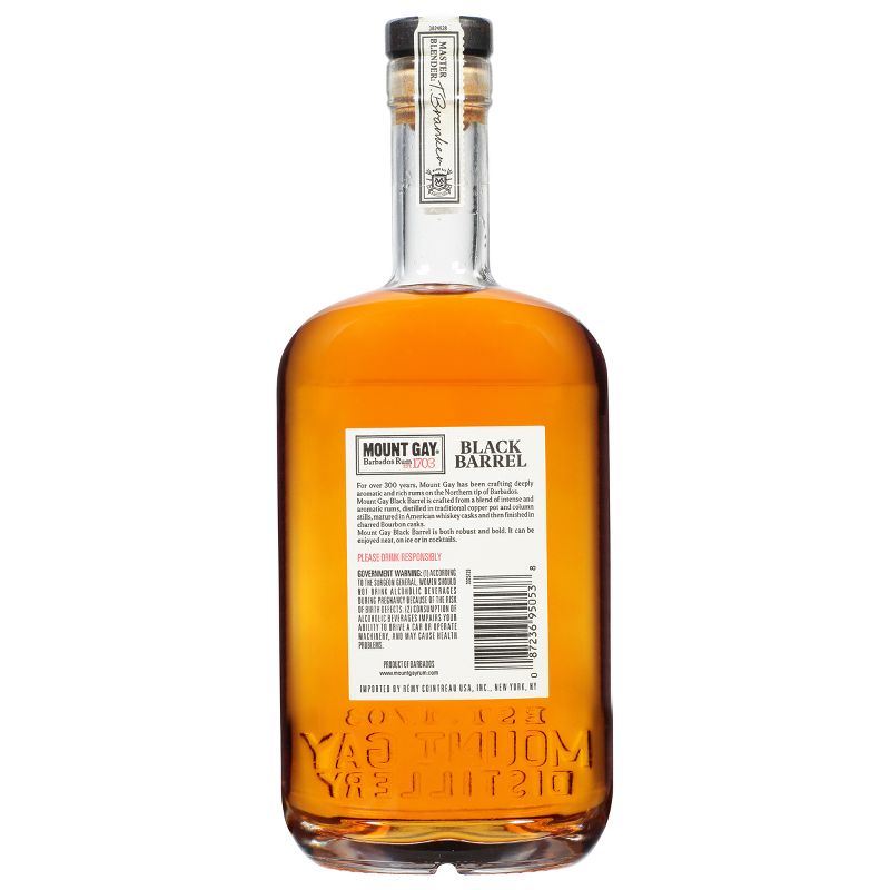 Mount Gay Black Barrel Double Cask Blend Rum - 750ml Bottle, 4 of 16