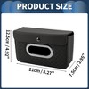 Unique Bargains Car Tissue Box Organizer Diamond Pattern PU 8.27"x4.92"x2.95" 1 Pcs - 4 of 4