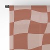 MariaMariaCreative Play Checkers Blush Single Panel Sheer Window Curtain - Deny Designs - image 4 of 4