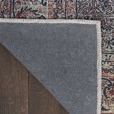 Emerald Vintage Flatwoven 5' x 7' Synthetic Easy Care Rug