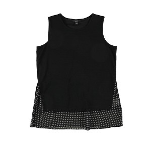Alfani Womens Geo-Print Overlay Tank Top - 1 of 2
