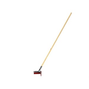 Bon Tool 19-200 Squeegee -V Shape Red Rubber- 5 Foot Wood Handle - 1 of 2