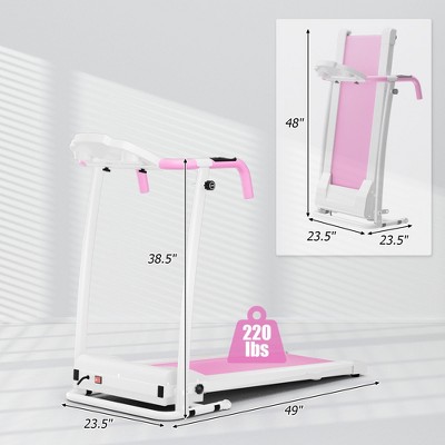 thumbnail image 2 of Gymax 800W Foldable Electric Treadmill - Indoor Running Machine With 7-Layer Belt, 220 Lbs Capacity 2 of 6